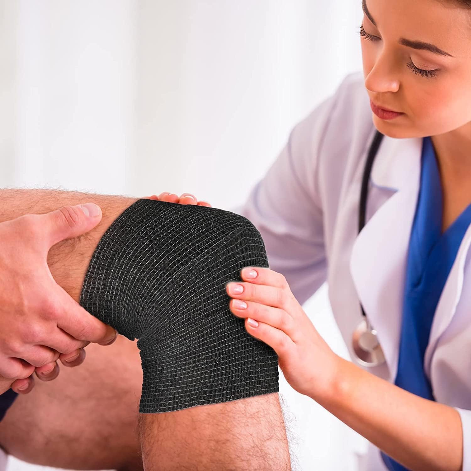 Bandage Comhtháite Leaisteacha Wrap Cúram Sláinte