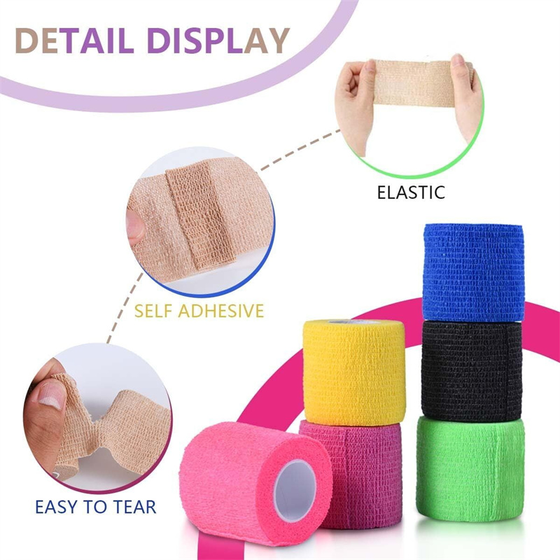 Fillteán Bandage Féinghreamaitheach – Timfhilleadh Comhbhrúite Láimhe, Breathable, Comhtháthaithe Fillteán Bandage Féinghreamaitheach – Timfhilleadh Comhbhrúite Láimhe, Breathable, Comhtháthaithe