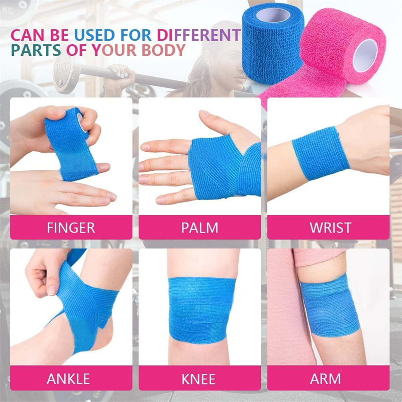 Fillteán Bandage Féinghreamaitheach – Timfhilleadh Comhbhrúite Láimhe, Breathable, Comhtháthaithe Fillteán Bandage Féinghreamaitheach – Timfhilleadh Comhbhrúite Láimhe, Breathable, Comhtháthaithe