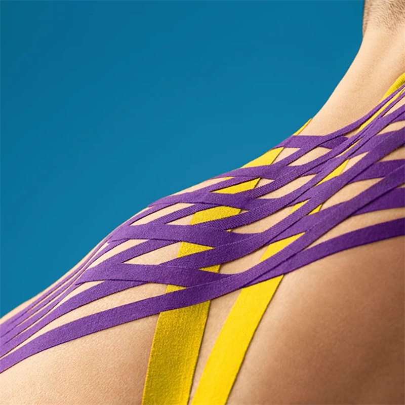 Téip Kinesiology Breathable le haghaidh Spóirt | Téip Tacaíochta Matáin Frithsheasmhach in aghaidh Allais le haghaidh Siúntaí agus Aisghabháil Téip Kinesiology Breathable le haghaidh Spóirt | Téip Tacaíochta Matáin Frithsheasmhach in aghaidh Allais le haghaidh Siúntaí agus Aisghabháil